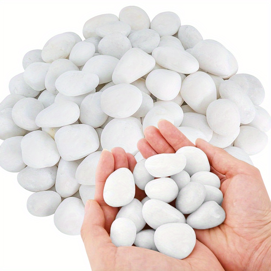 Aquarium Fish Types - 200/400g Batu Kerikil Putih Poles Tinggi