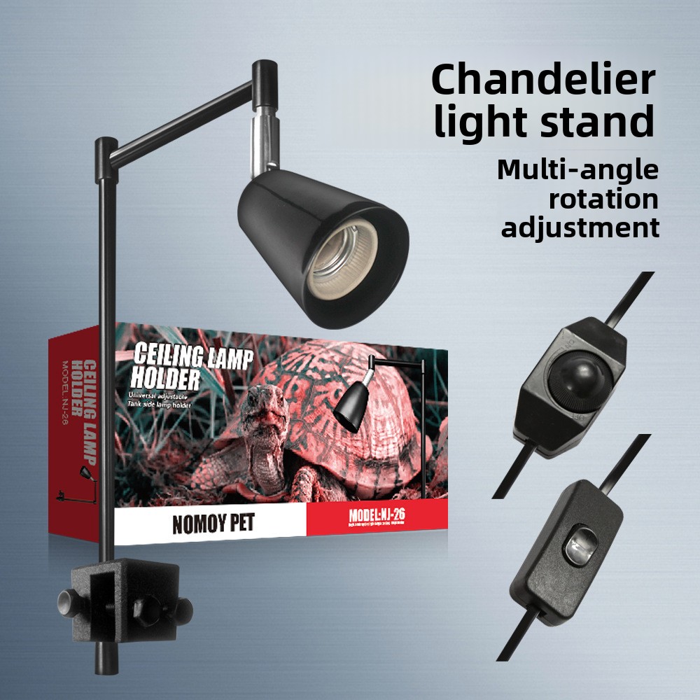 Aquarium Fish Jar - Dudukan Lampu Reptil NOMOY dengan Penjepit