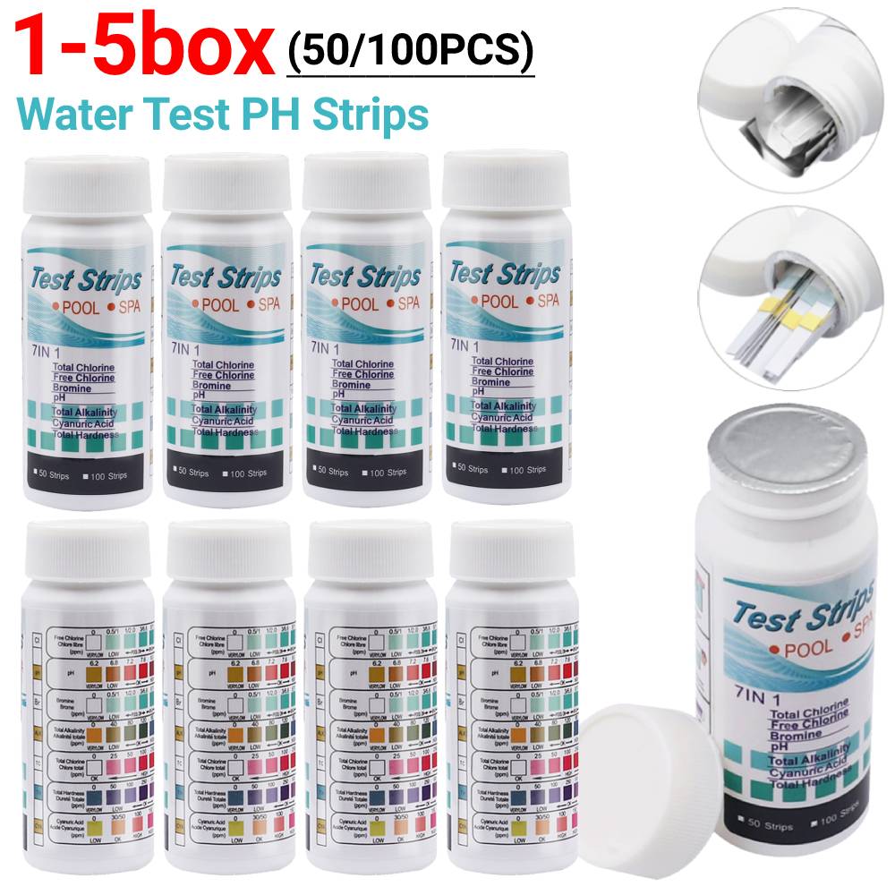 50/100 Buah Strip PH Uji Air 7 - Aquarium Fish Accessories ulasan dan harga