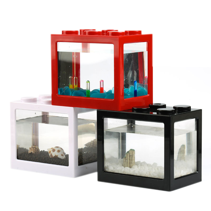Akuarium Mini 7 Warna untuk Ik - Aquarium Fish Jar ulasan dan harga