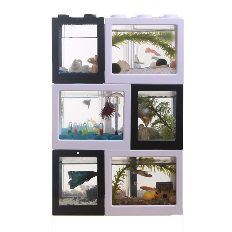 Akuarium Mini 7 Warna untuk Ik - Aquarium Fish Jar ulasan dan harga