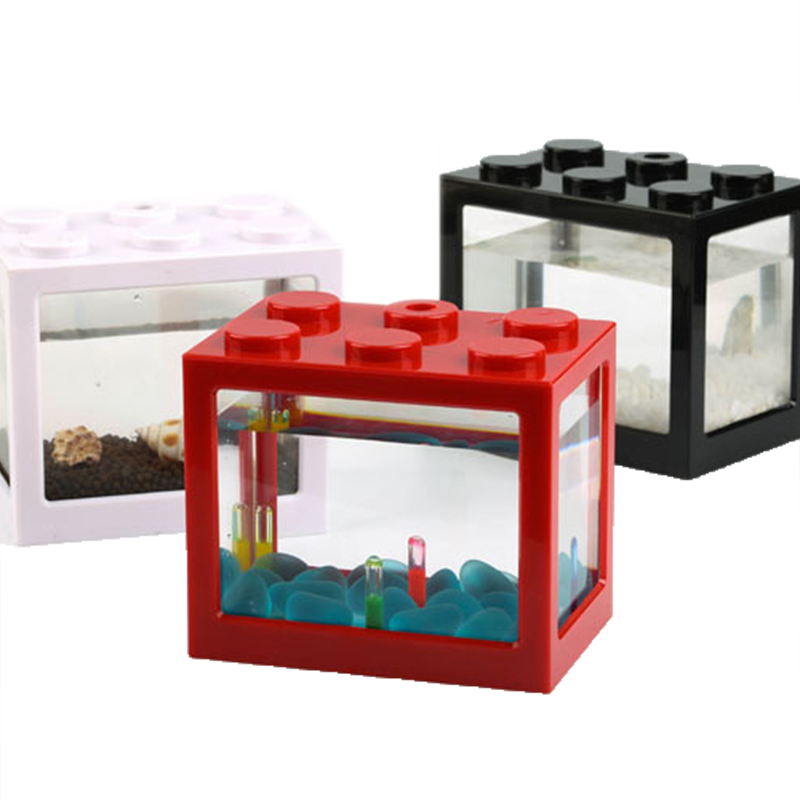 Akuarium Mini 7 Warna untuk Ik - Aquarium Fish Jar ulasan dan harga