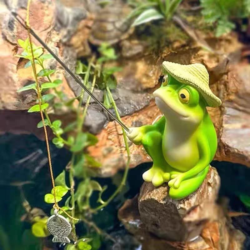 Figurine Katak Resin Kartun Kr - Aquarium Fish Types ulasan dan harga