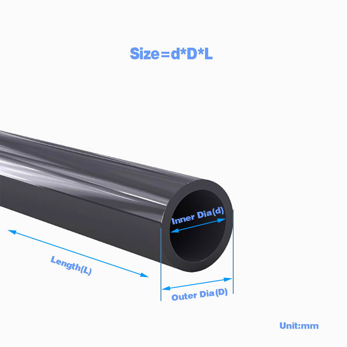 Pipa Plastik PVC hitam tabung  - Aquarium Fish Accessories ulasan dan harga