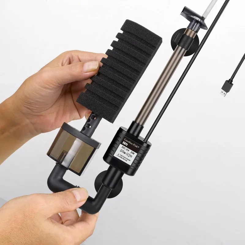 Filter Akuarium Tenang USB Bio - Aquarium Fish Jar ulasan dan harga