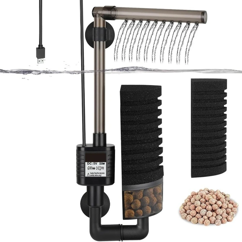 Filter Akuarium Tenang USB Bio - Aquarium Fish Jar ulasan dan harga
