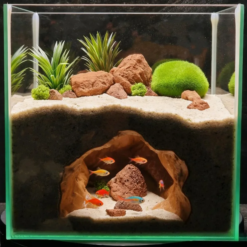 Ornamen Akuarium Gua Lubang Ai - Aquarium Fish Hideout ulasan dan harga