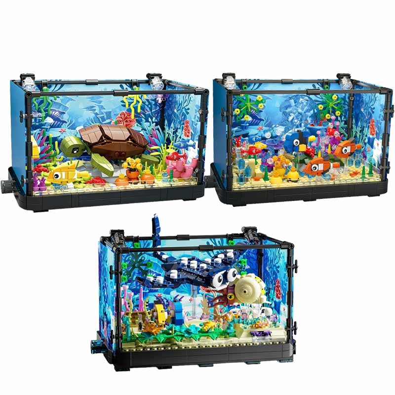 Set Blok Bangunan Akuarium den - Aquarium Fish Types ulasan dan harga
