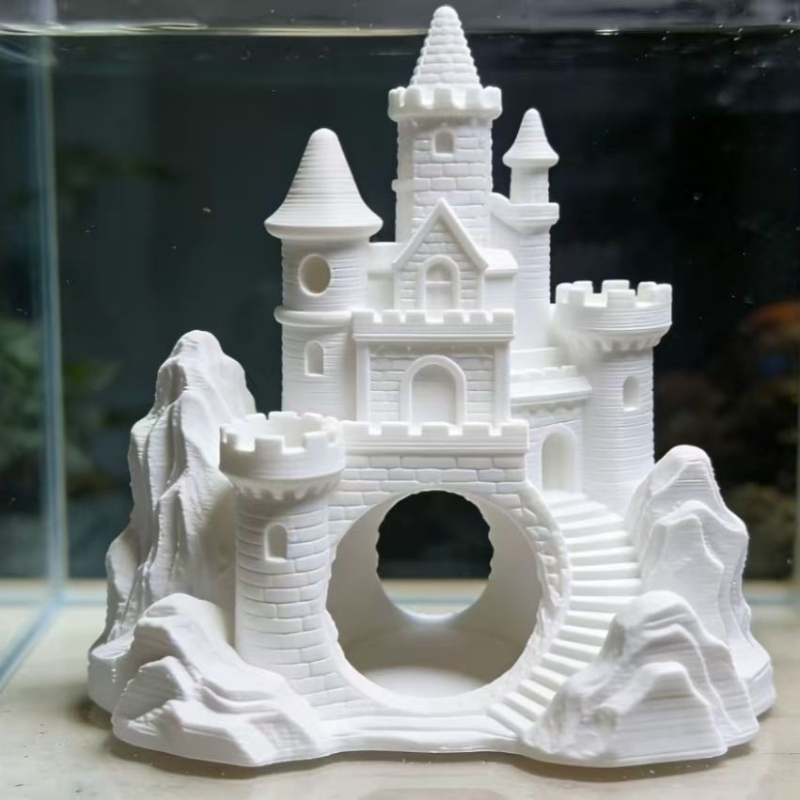 Kastil Dongeng Cetak 3D Tempat - Aquarium Fish Hideout ulasan dan harga