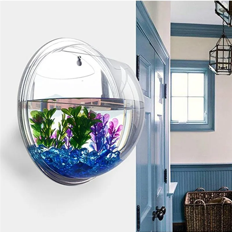 Akrilik Transparan Gantung Din - Aquarium Fish Jar ulasan dan harga