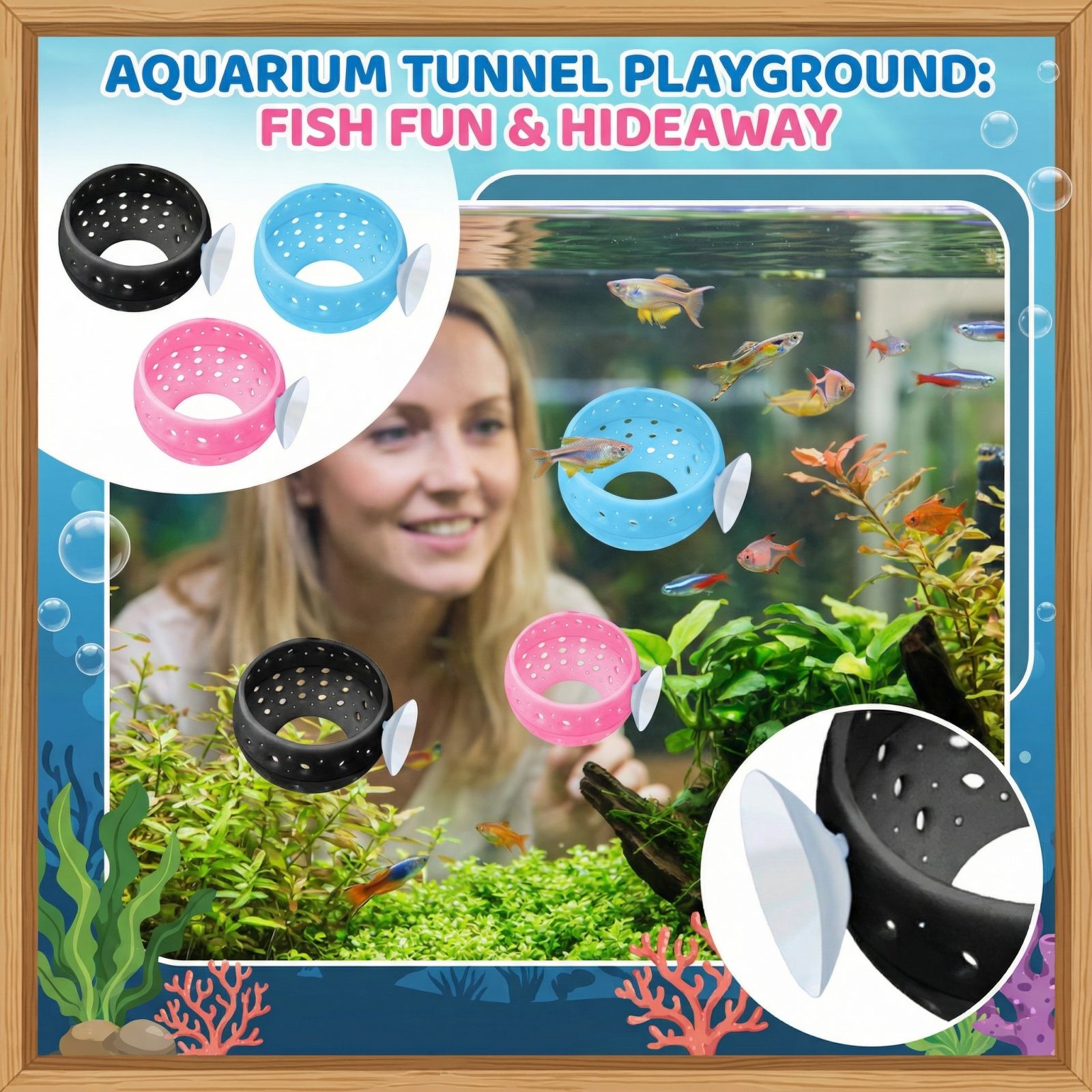 Terowongan Persembunyian Ikan  - Aquarium Fish Hideout ulasan dan harga