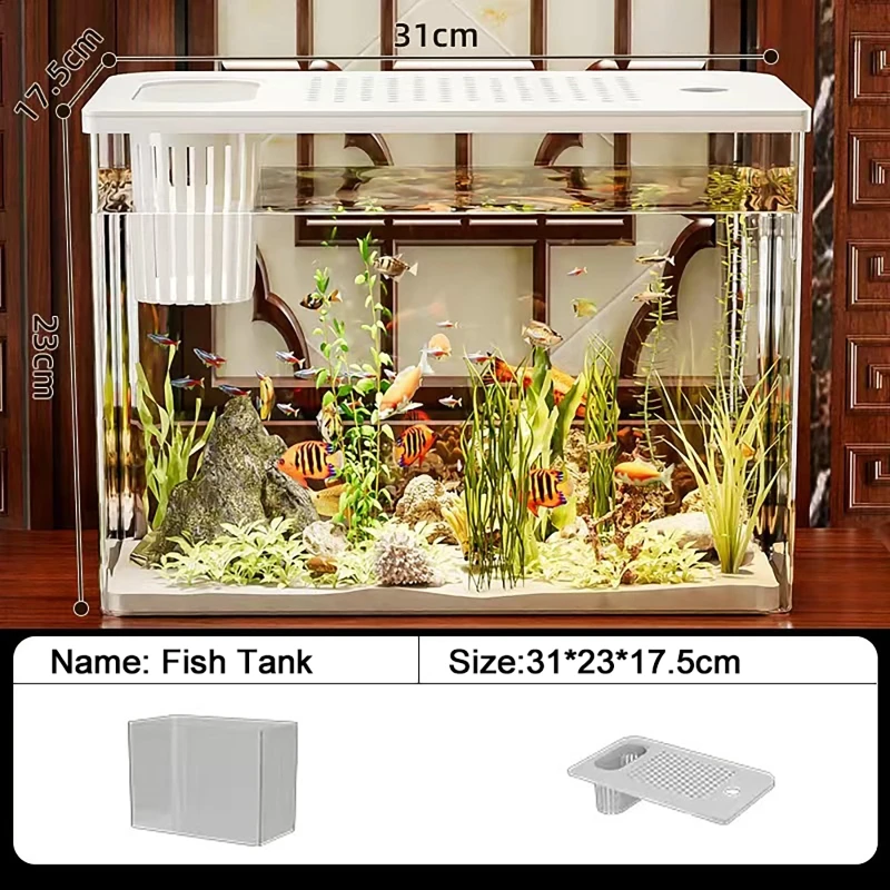 Tangki Ikan PET + ABS Transpar - Aquarium Fish Jar ulasan dan harga